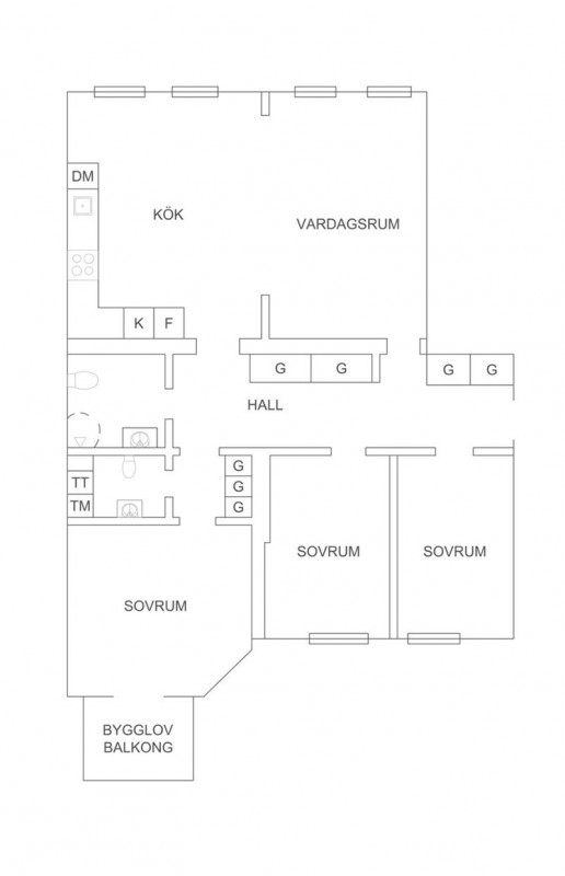 Элегантный скандинавский интерьер в светло-серых тонах в Стокгольме.