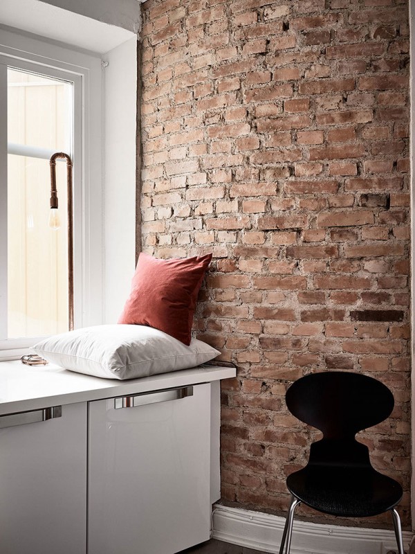 И снова зелёный: красивая скандинавская квартира с классическими акцентами в Гетеборге