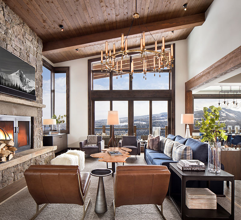 Потрясающий дом с видом на горы в штате Монтана