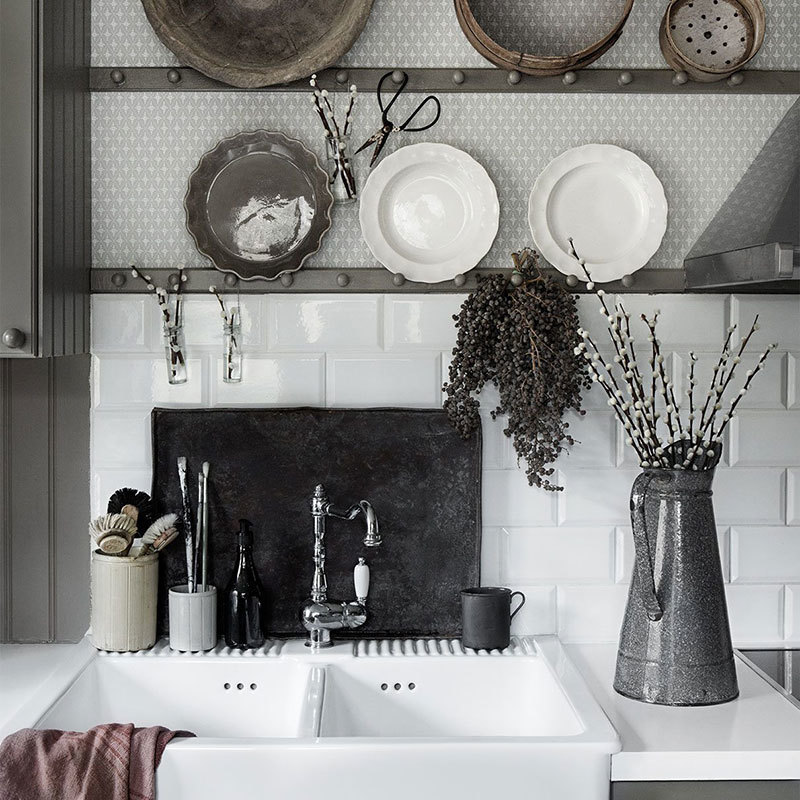 Идеальные обои для дизайна скандинавской кухни