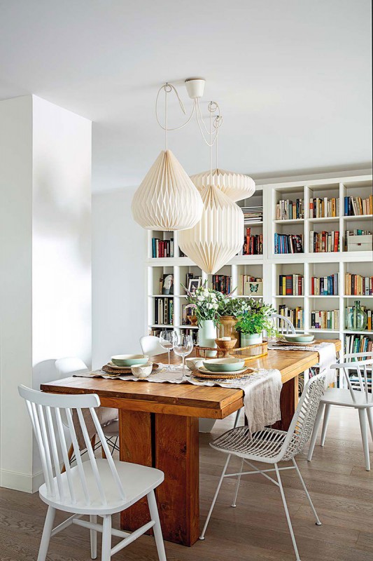 Уютная классика с бирюзовыми акцентами в мадридской квартире