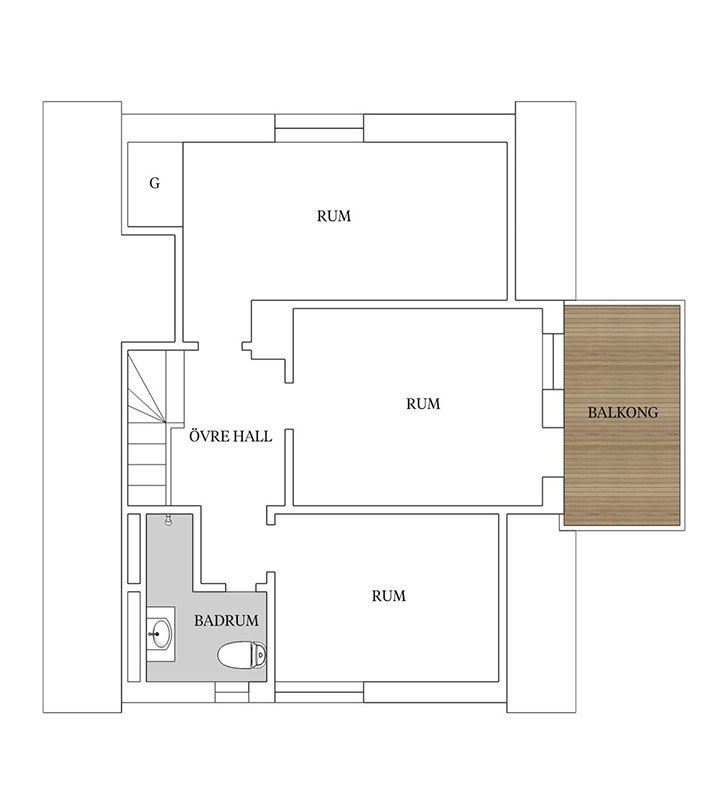 Светлый и просторный загородный домик