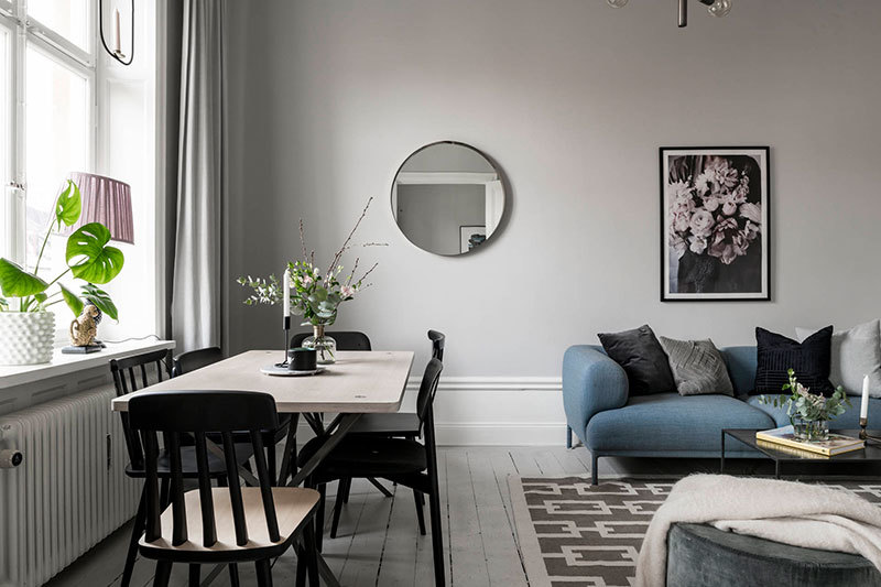 Стильная квартира в нейтральных тонах в Стокгольме (68 кв.м.)
