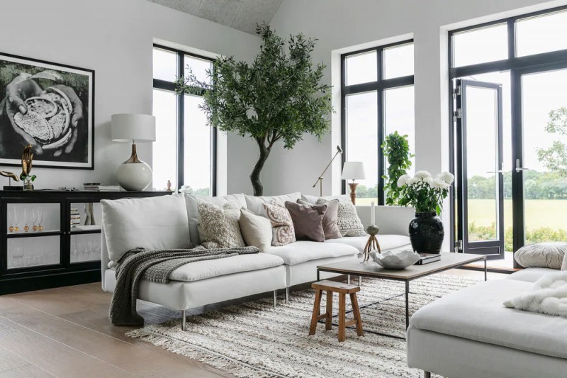 Прекрасный загородный дом с бассейном для семейной пары в Швеции (160 кв. м)