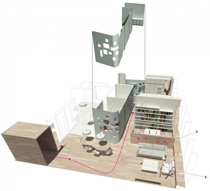 Минимализм в Гонконге, площадь 112 кв.м.