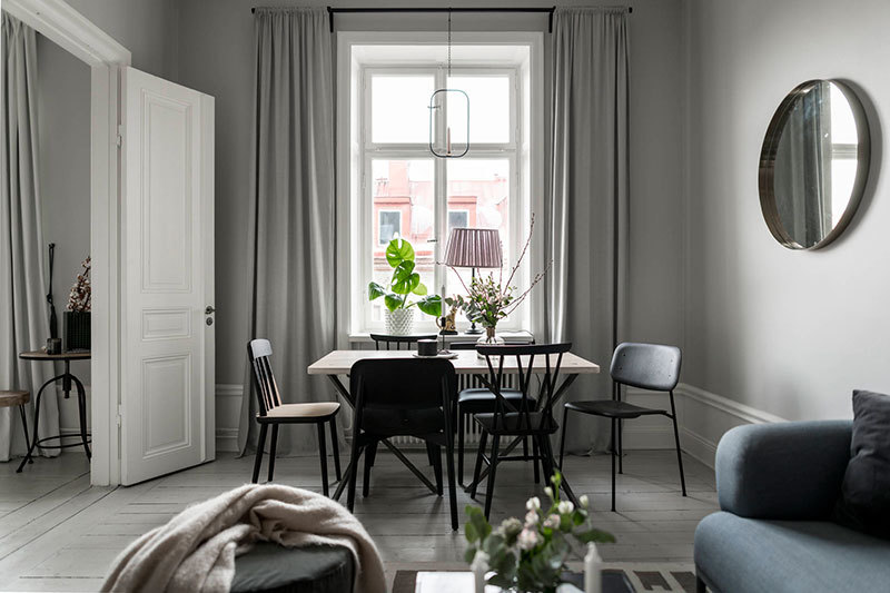 Стильная квартира в нейтральных тонах в Стокгольме (68 кв.м.)