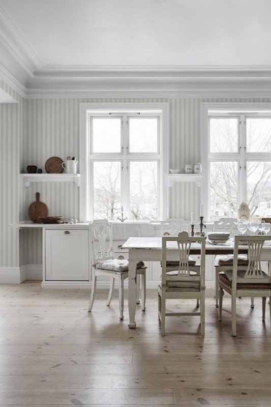 Идеальные обои для дизайна скандинавской кухни