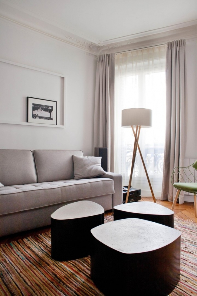 Проект апартаментов для небольшой семьи в Париже