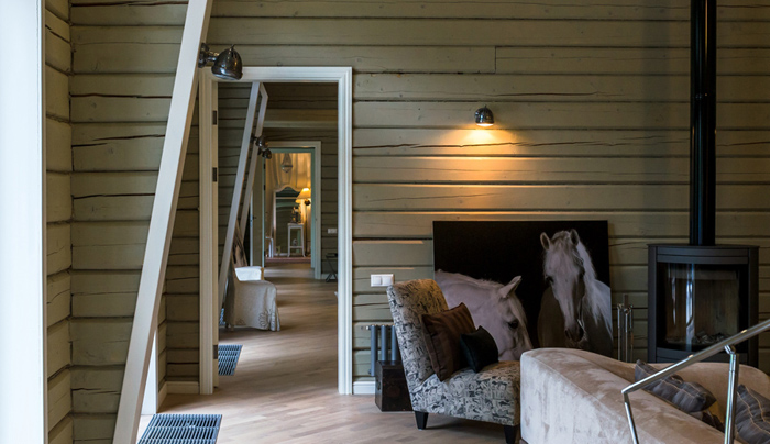 Одноэтажный дом из бруса в Подмосковье со скандинавскими нотками