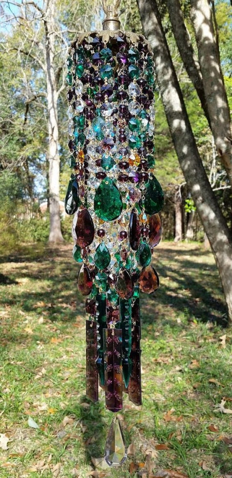 Glass Wind Chime. Изящные идеи садового декора