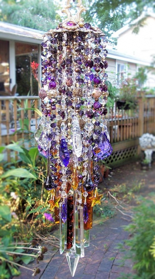 Glass Wind Chime. Изящные идеи садового декора