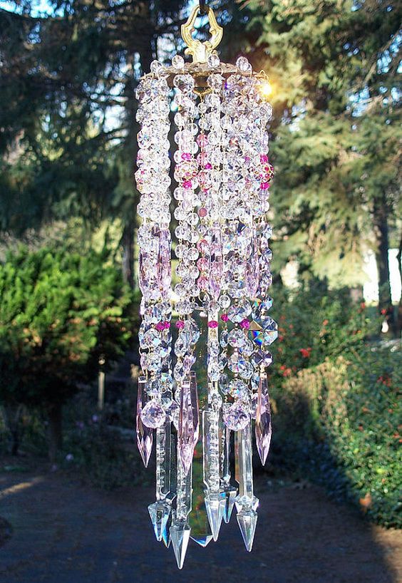 Glass Wind Chime. Изящные идеи садового декора