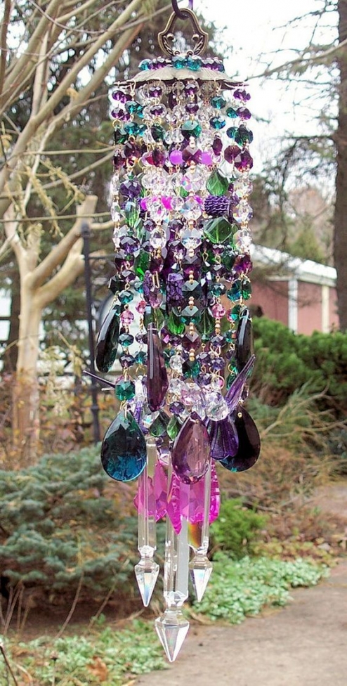 Glass Wind Chime. Изящные идеи садового декора