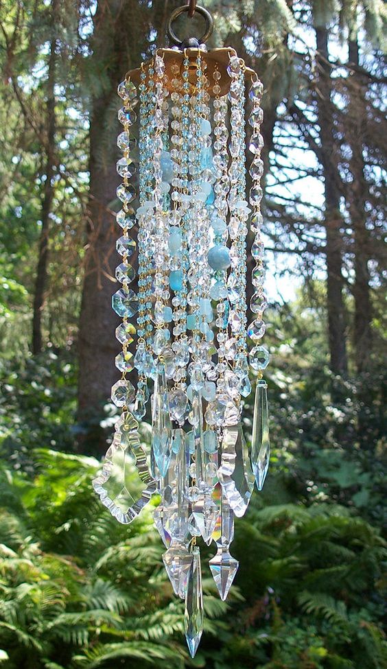 Glass Wind Chime. Изящные идеи садового декора