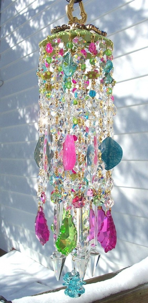 Glass Wind Chime. Изящные идеи садового декора