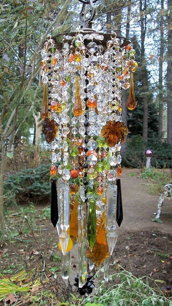 Glass Wind Chime. Изящные идеи садового декора