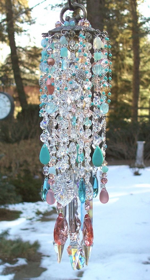 Glass Wind Chime. Изящные идеи садового декора