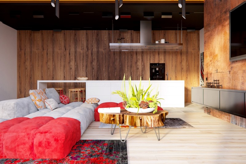 Азиатские мотивы в интерьере просторной квартиры Азиатские мотивы в интерьере просторной квартиры