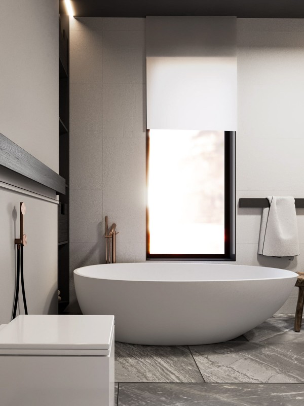 Контрастный дизайн интерьера