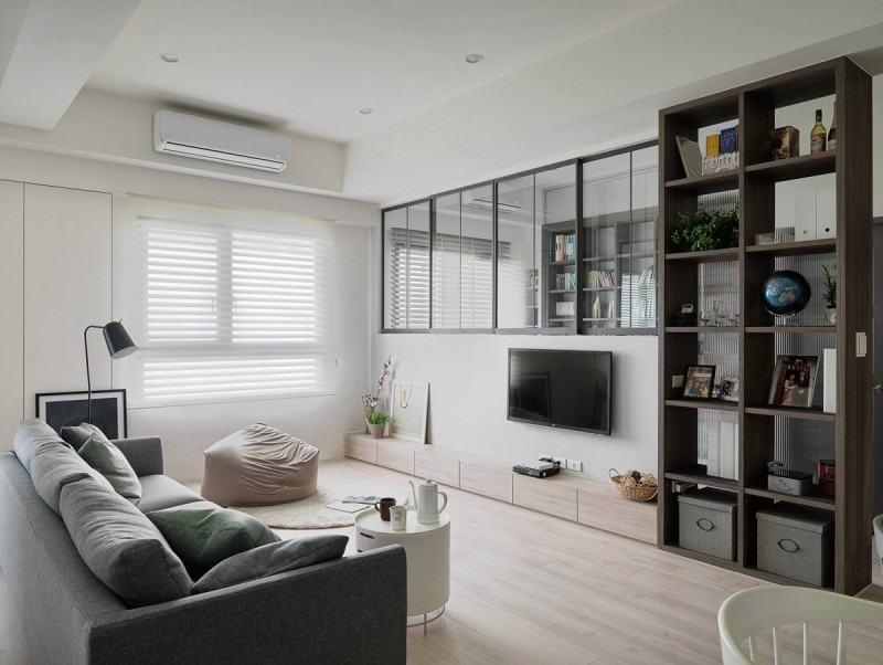 Гостиная, оформленная в нейтральной цветовой гамме Гостиная, оформленная в нейтральной цветовой гамме