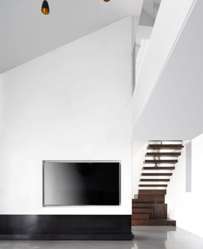 Интерьер мансардной квартиры в Шаньтоу, провинция Гуандун, Китай Интерьер мансардной квартиры в Шаньтоу, провинция Гуандун, Китай