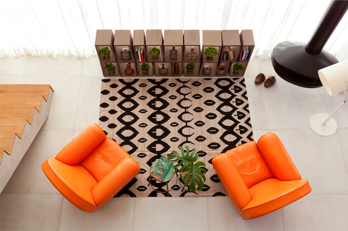 Красочный интерьер с этническими мотивами в бразильских апартаментах Красочный интерьер с этническими мотивами в бразильских апартаментах