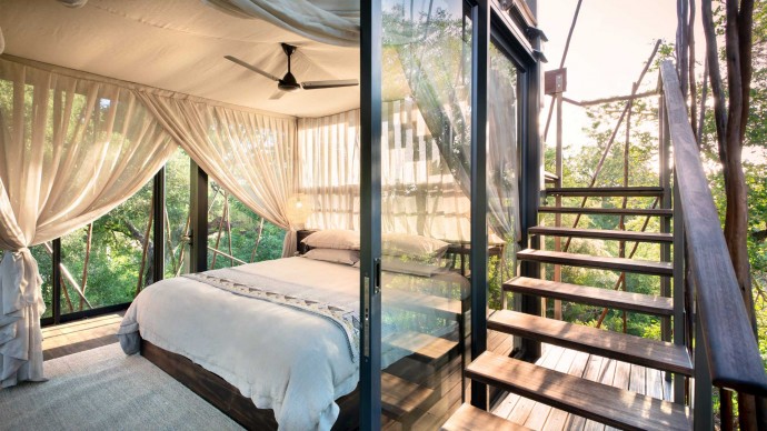 Ngala Treehouse - уединенный домик в частном заповеднике Ngala Private Game Reserve, ЮАР
