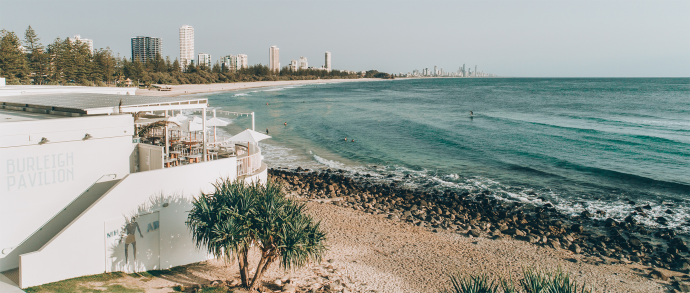 Ресторан Burleigh Pavilion в Берли-Хедс, Квинсленд, Австралия