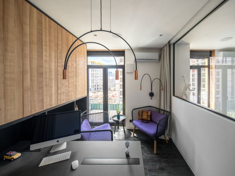 Стеклянные стены для зонирования киевской квартиры Стеклянные стены для зонирования киевской квартиры