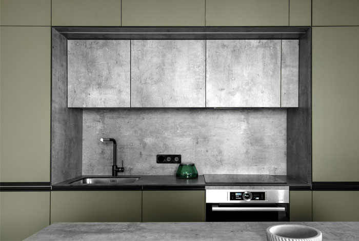 Зеленые акценты в декоре литовской квартиры