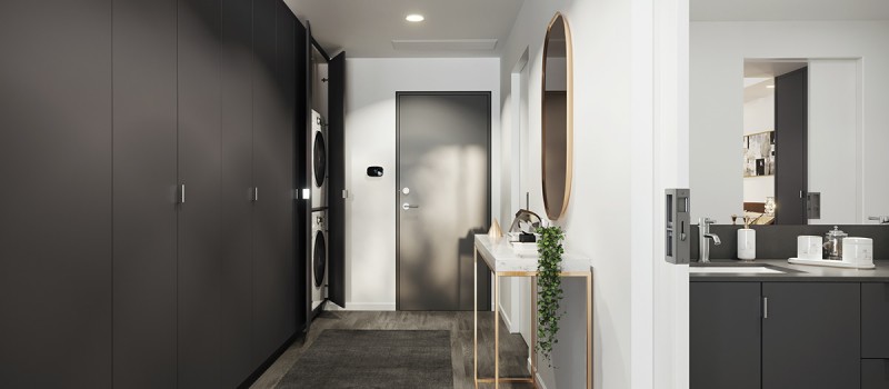 Интерьер просторных светлых апартаментов Интерьер просторных светлых апартаментов