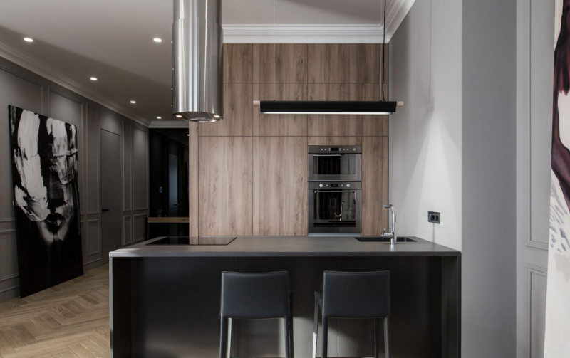 Интерьер современной квартиры в минималистичном  стиле