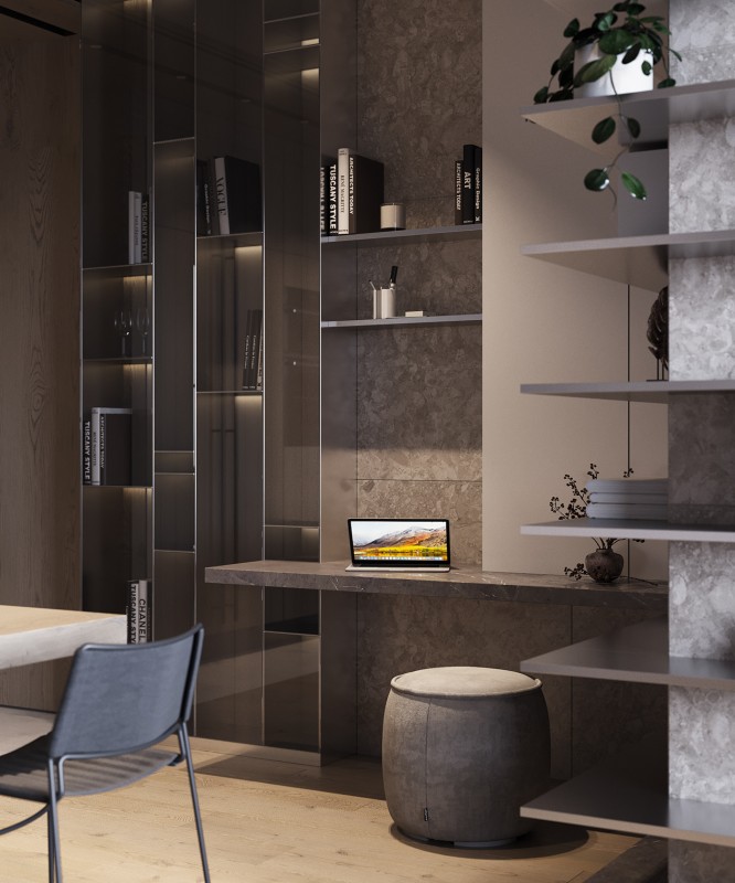 Спокойный шик и элегантная прохлада: интерьер гостиной