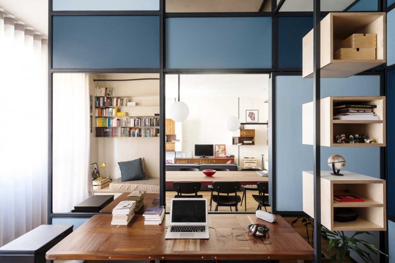 Интерьер просторной квартиры в Турине, Италия Интерьер просторной квартиры в Турине, Италия