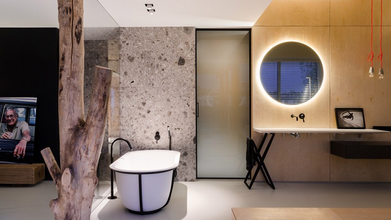 Легкий и спокойный интерьер в индустриальном стиле