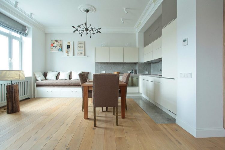 Трехкомнатные апартаменты со светлыми яркими элементами скандинавского стиля Трехкомнатные апартаменты со светлыми яркими элементами скандинавского стиля