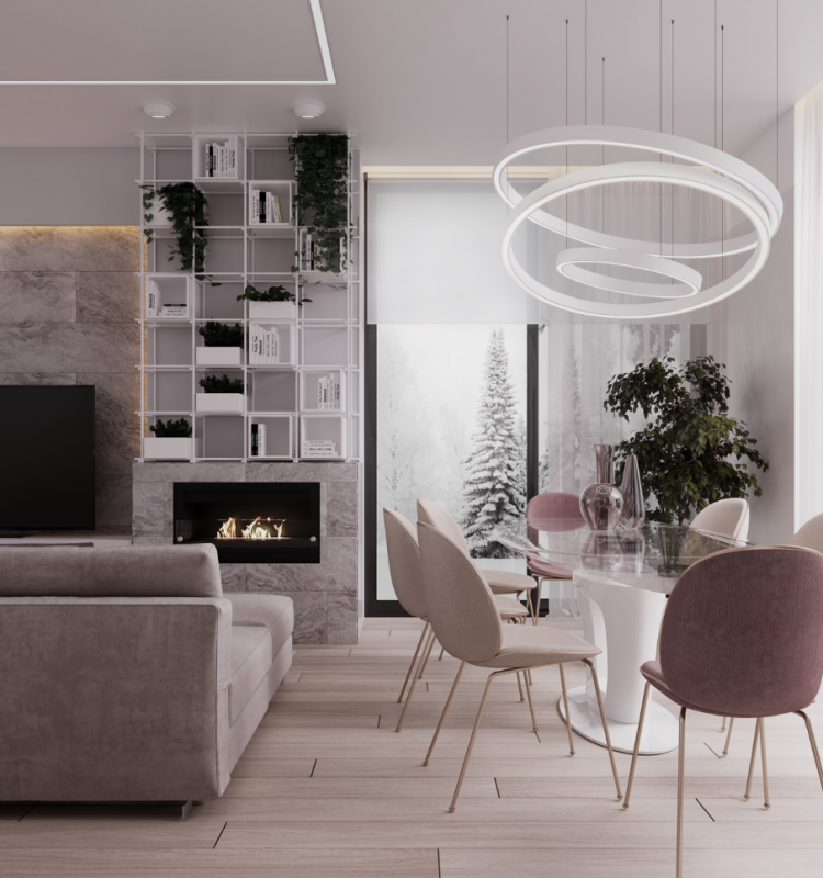 Уютный дом с нейтральной цветовой палитрой Уютный дом с нейтральной цветовой палитрой