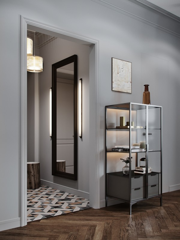 Элегантный интерьер трехкомнатной квартиры