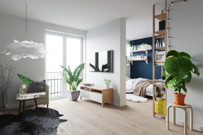 Интерьер компактных апартаментов Интерьер компактных апартаментов