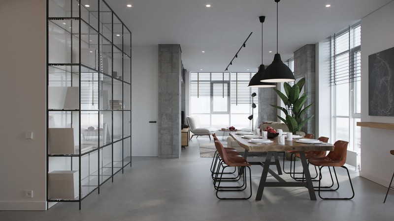 Просторная квартира с панорамными окнами