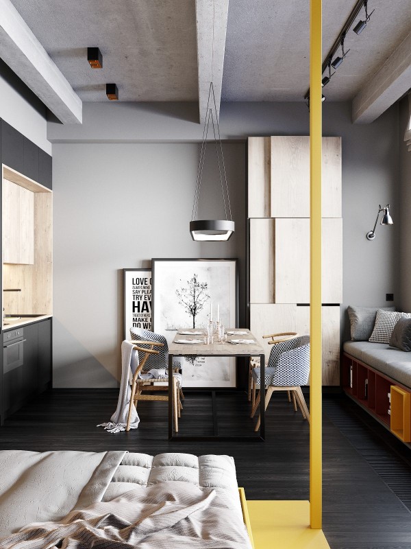 Студия для молодой девушки