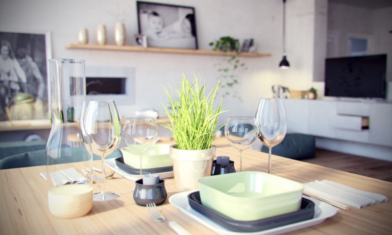 Интерьер просторных уютных апартаментов в Мадриде