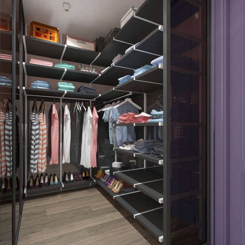 Нейтральный фон в сочетании с яркой цветовой гаммой