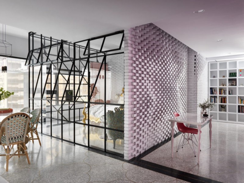 Современная квартира в Тайбэе площадью 132 м2