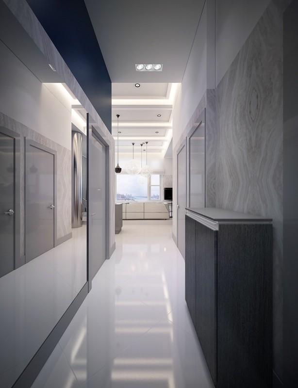 Высококлассные современные апартаменты в Нью-Джерси с видом на реку Гудзон