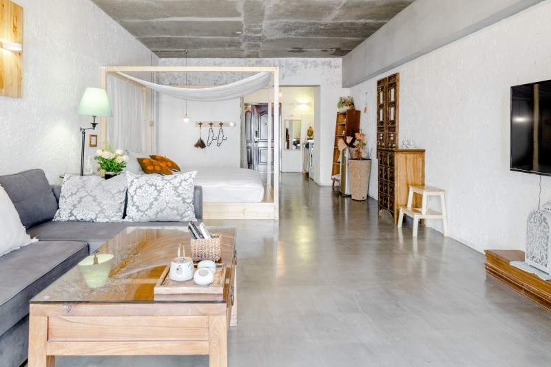 Интерьер компактной студии в Китае