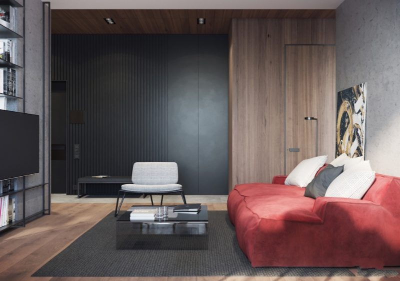 Использование традиционной восточной красной и черной гаммы в сочетании с прохладным серым Использование традиционной восточной красной и черной гаммы в сочетании с прохладным серым