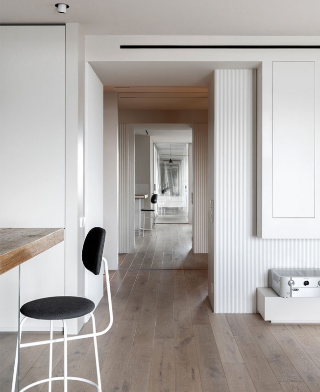 Японский минимализм в типичной современной квартире в Киеве Японский минимализм в типичной современной квартире в Киеве