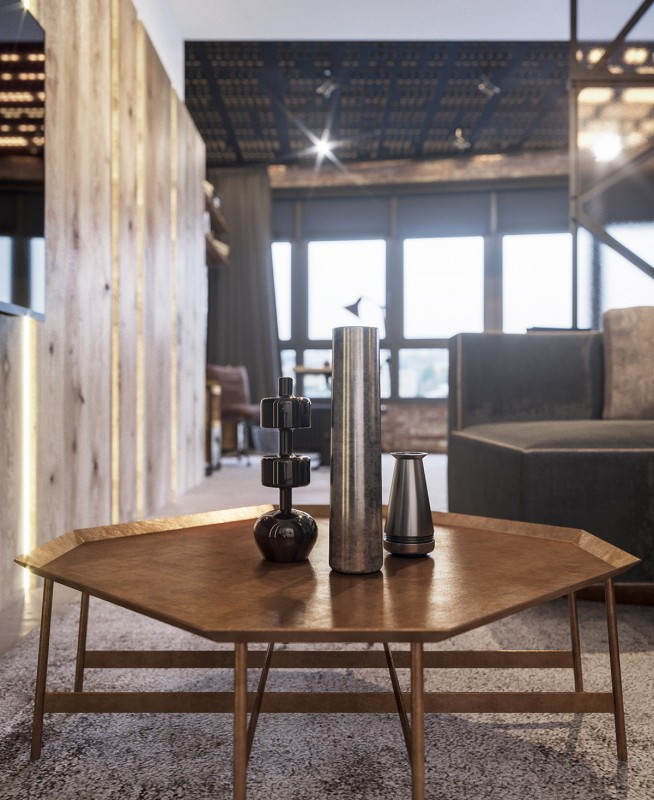 Квартира, оформленная в индустриальном стиле