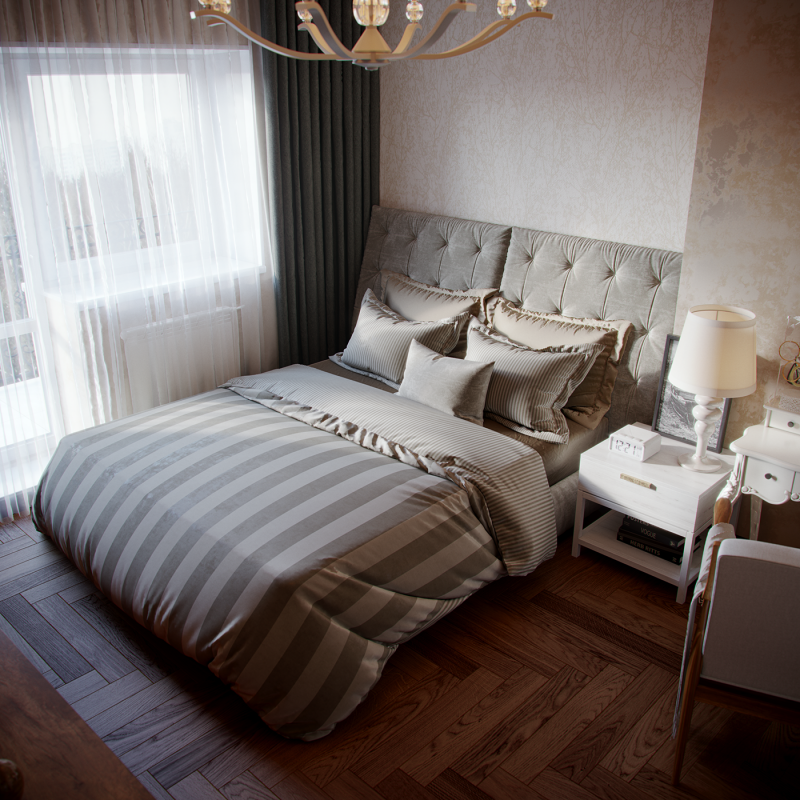 Интерьер квартиры площадью 78 кв.м.